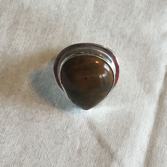 NWOT. Sterling Silver Ocean Jasper Ring - Picture 4 of 13